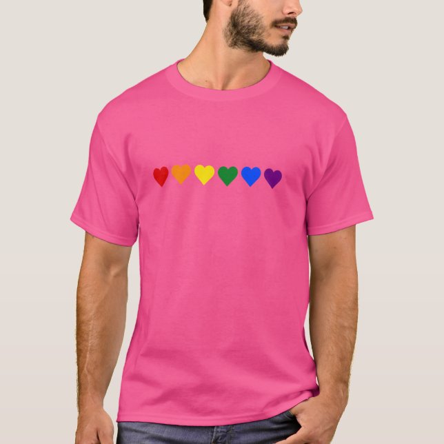 Camiseta Orgullo Gay Graciosa Lesbiana LGBT Cute Bandera Ar (Anverso)