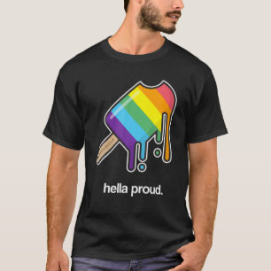 Camiseta Orgullo Gay Hella Orgulloso LGBTQ Popsicle Ice Cre