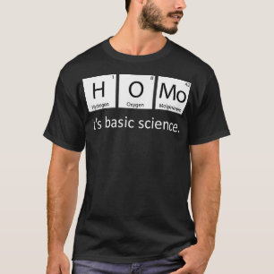 Camiseta Orgullo gay homo su tabla de ciencias básicas per