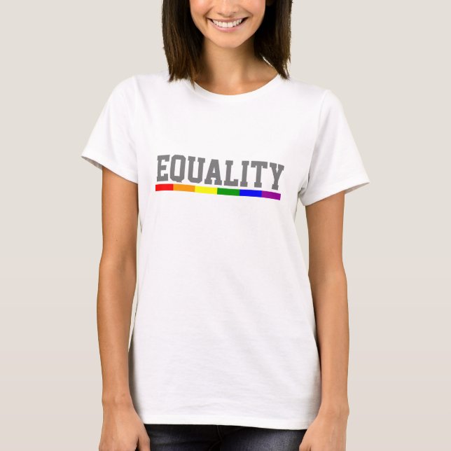 Camiseta Orgullo Gay Igualdad (Anverso)
