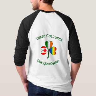 Camiseta Orgullo Gay Irlanda Canadá Bandera de Trébol Perso