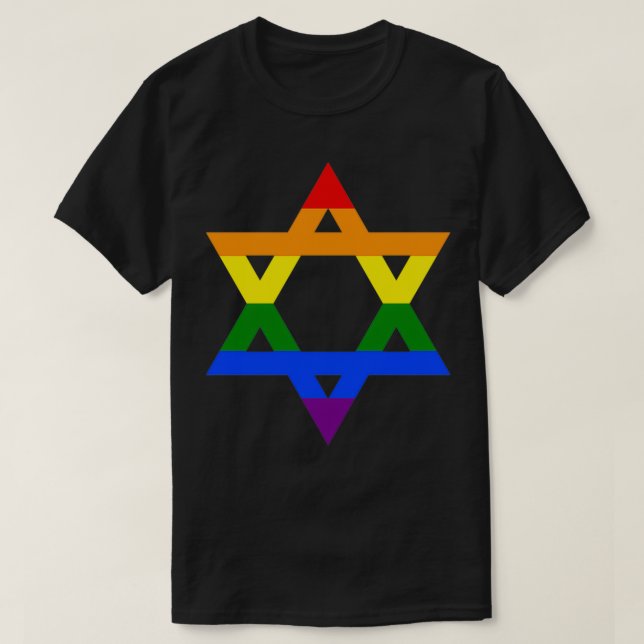 Camiseta Orgullo gay judío (Diseño del anverso)