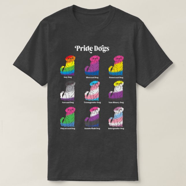 Camiseta Orgullo Gay Kawaii Perro Anime LGBTQ Transfluido d (Diseño del anverso)