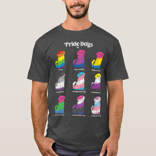 Camiseta Orgullo Gay Kawaii Perro Anime LGBTQ Transfluido d