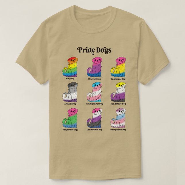 Camiseta Orgullo Gay Kawaii Perro Anime LGBTQ Transfluido d (Diseño del anverso)