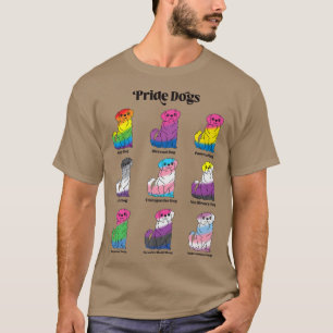 Camiseta Orgullo Gay Kawaii Perro Anime LGBTQ Transfluido d
