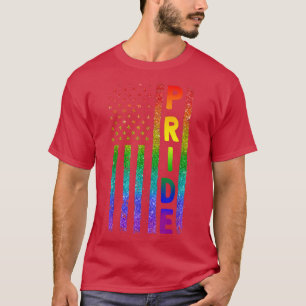 Camiseta Orgullo Gay Lesbian EEUU Bandera Lgbt 