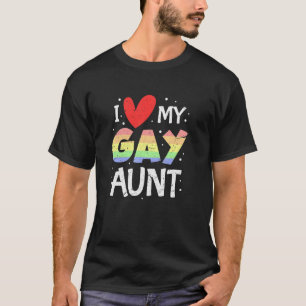 Camiseta Orgullo Gay LGBT Amo a mi Tía Sobrina Sobrino Gay