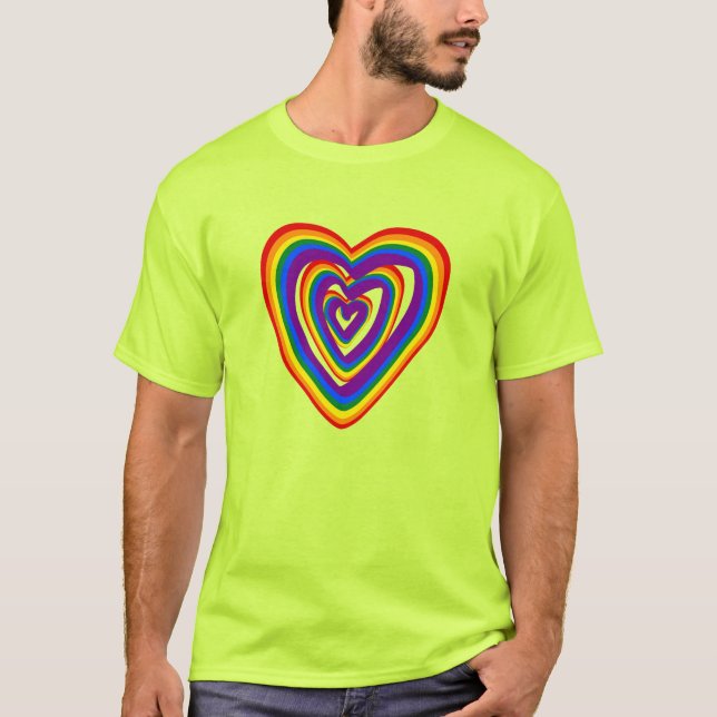 Camiseta Orgullo gay LGBT Bandera arcoiris aburrida LGBTQ (Anverso)