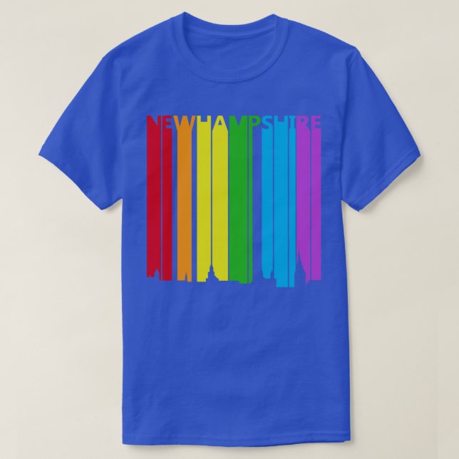 Camiseta Orgullo gay LGBT de New Hampshire (Diseño del anverso)