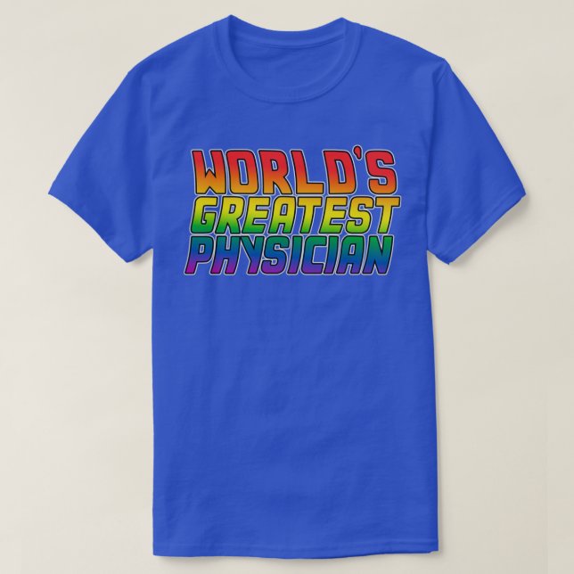 Camiseta Orgullo gay Lgbt del mejor médico de Worldx27 1 (Diseño del anverso)