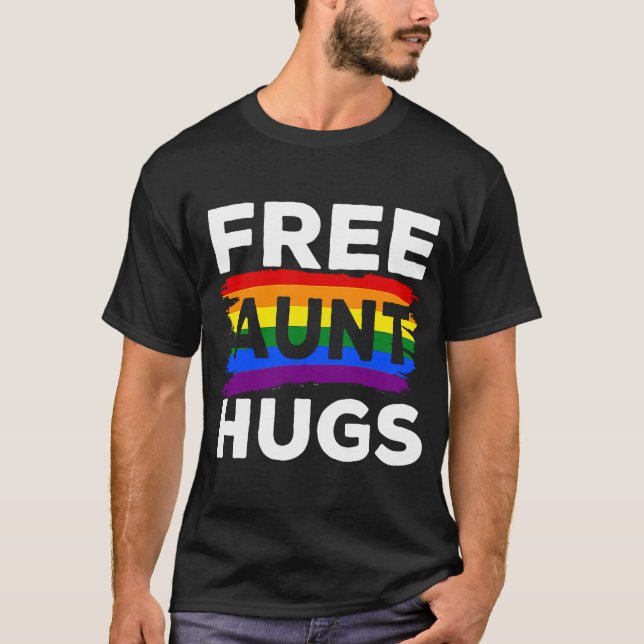 Camiseta Orgullo Gay LGBT, despedida de tía Abrazos familia (Anverso)
