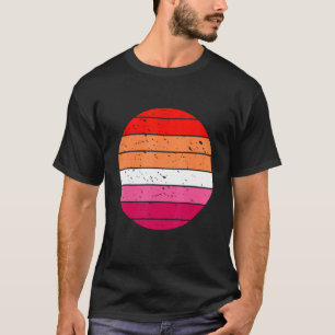 Camiseta Orgullo Gay Lgbt G De Lesbianas Retro Sunset