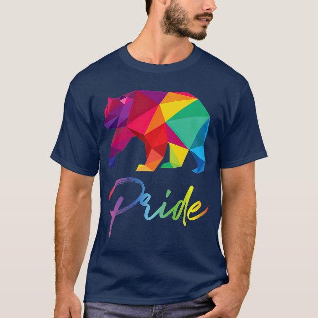 Camiseta Orgullo gay LGBT Mes de orgullo de bandera arcoiri (Anverso)