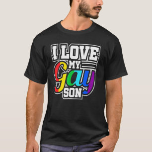 Camiseta Orgullo gay lgbt que amo a mi hijo gay