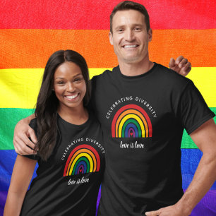 Camiseta Orgullo gay LGBT que celebra la diversidad el amor