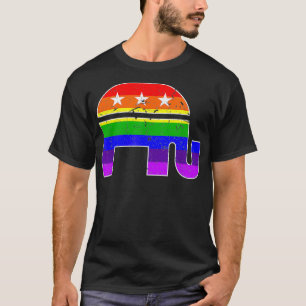 Camiseta Orgullo gay LGBTQ Capitalismo Republicano Conserva