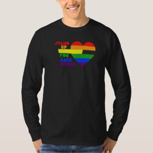 Camiseta Orgullo Gay Lgbtq Lgbt Igualdad Corazón Arcoiris S
