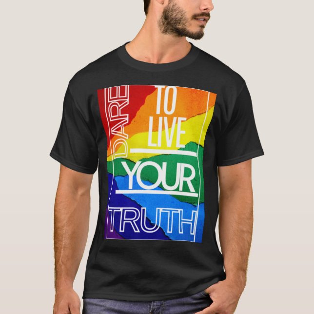 Camiseta Orgullo gay LGBTQ Mens (Anverso)