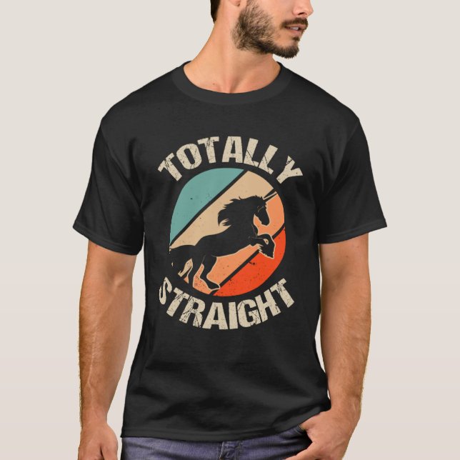 Camiseta Orgullo gay LGBTQ Unicornio totalmente franco 7 (Anverso)