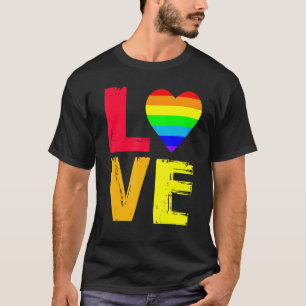 Camiseta Orgullo Gay Love Rainbow Lgbt Gay Awareness Love W