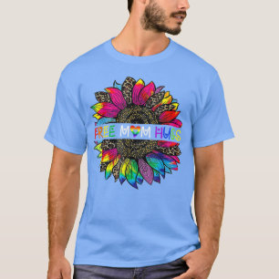 Camiseta Orgullo gay Mamá libre abraza al girasol LGBT