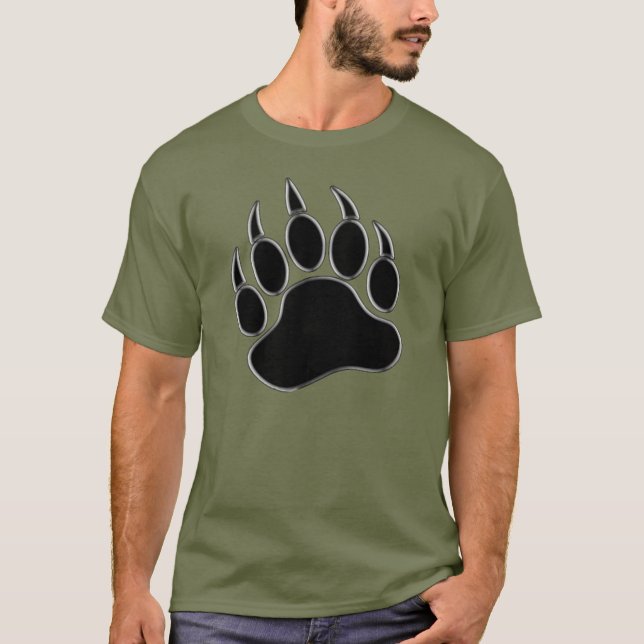 Camiseta Orgullo gay marco 3D plateado Oso paño de oso (Anverso)
