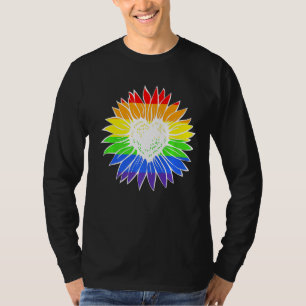 Camiseta Orgullo Gay Orgullo Arcoiris Corazón de Giro