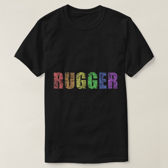 Camiseta Orgullo gay orgullo lgbt bandera arco iris rugby j (Diseño del anverso)