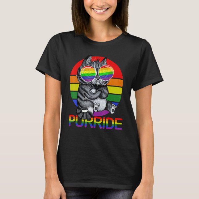 Camiseta Orgullo Gay Para Mujeres Hombres Lgbt Daddy Cat Pu (Anverso)