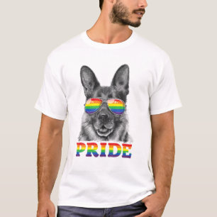 Camiseta Orgullo gay pastor alemán Bandera arcoiris LGBT Su