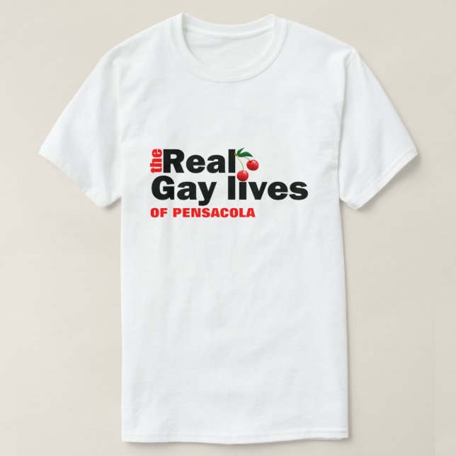 Camiseta Orgullo Gay Pensacola (Diseño del anverso)