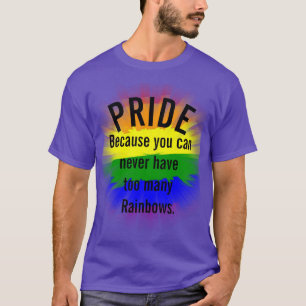 Camiseta Orgullo Gay Pride no puede tener demasiadas lluvia