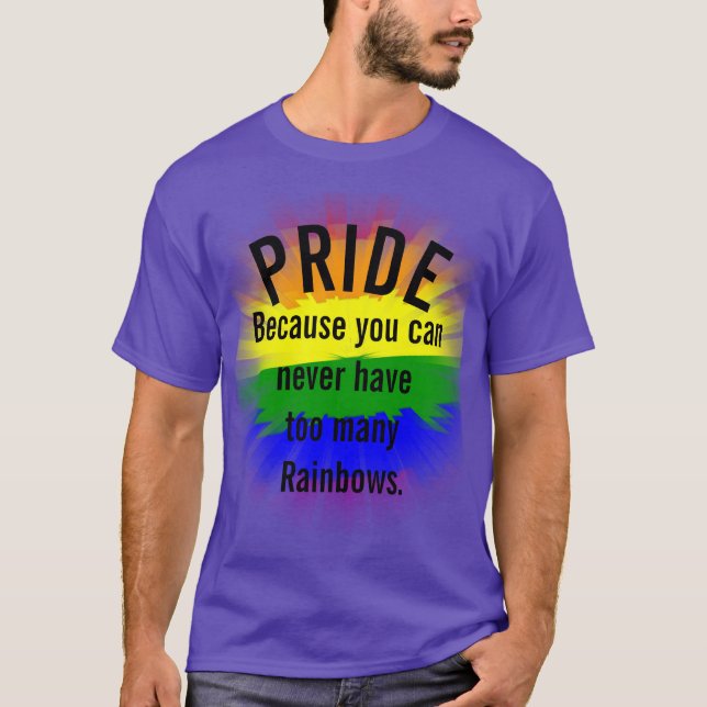Camiseta Orgullo Gay Pride no puede tener demasiadas lluvia (Anverso)