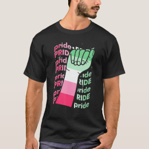 Camiseta Orgullo Gay Puño Bandera Abrosexual Mes Orgullo Lg