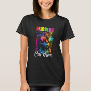 Camiseta Orgullo Gay Purride Gato Madre Mes del Orgullo LGB