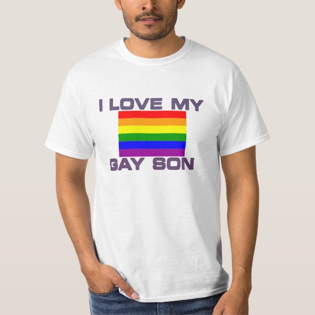 Camiseta Orgullo gay que amo a mi hijo gay (Anverso)