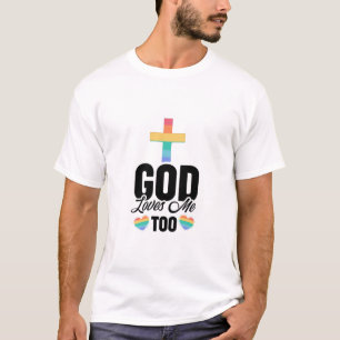 Camiseta Orgullo gay Regalo LGBTQ Religioso Cristiano Jes
