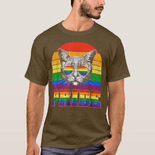 Camiseta Orgullo Gay Retro Gato Gay Gay Gente LGBT Orgullo