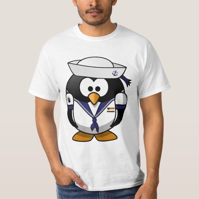 Camiseta Orgullo gay Sailor Penguin (Anverso)