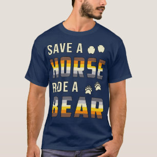 Camiseta Orgullo Gay Salva A Un Caballo Un Oso Gay Lgbt Gra