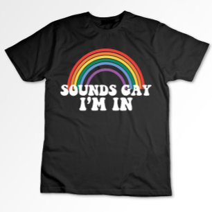 Camiseta Orgullo Gay Sonidos LGBT Gay Estoy En Arcoíris Gay
