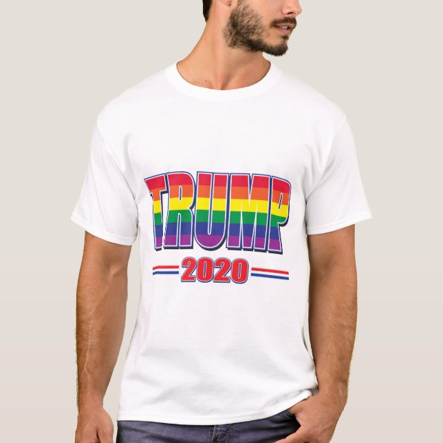 Camiseta Orgullo gay Trump 2020 (Anverso)