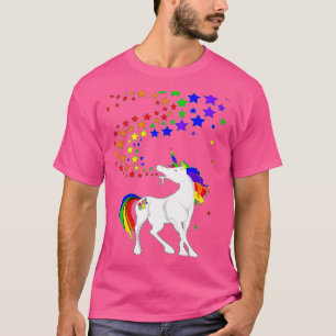 Camiseta Orgullo gay unicornio pronuncia las estrellas de l