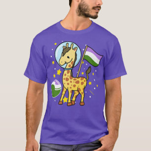 Camiseta Orgullo Géderqueer Astronauta de Giraffe