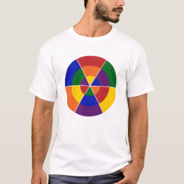 Camiseta Orgullo geométrico colorido LGBT