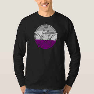Camiseta Orgullo gótico asexual Wicca Bruja Petagram Satáni