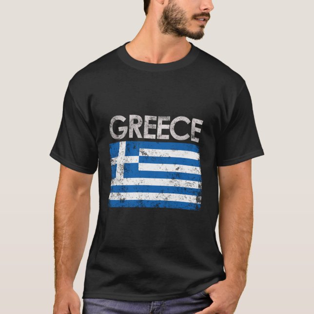 Camiseta Orgullo griego de bandera (Anverso)