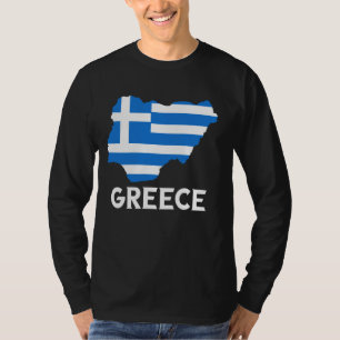 Camiseta Orgullo griego helénico Helenos bandera mapa Greci