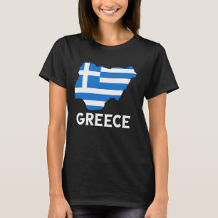 Camiseta Orgullo griego helénico Helenos bandera mapa Greci